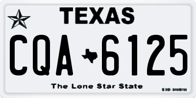 TX license plate CQA6125
