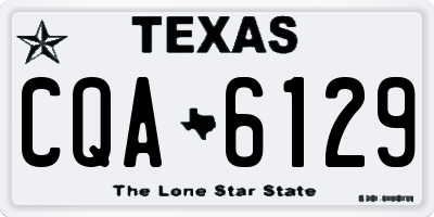 TX license plate CQA6129