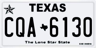 TX license plate CQA6130