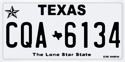 TX license plate CQA6134