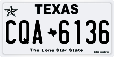 TX license plate CQA6136