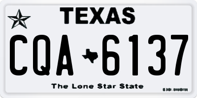 TX license plate CQA6137