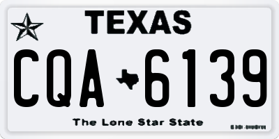 TX license plate CQA6139