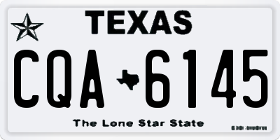 TX license plate CQA6145