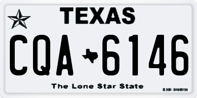 TX license plate CQA6146