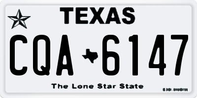 TX license plate CQA6147