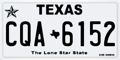 TX license plate CQA6152