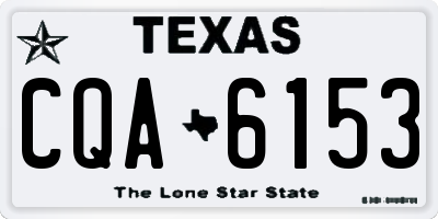 TX license plate CQA6153