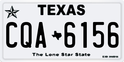 TX license plate CQA6156