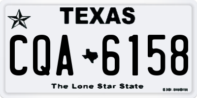 TX license plate CQA6158