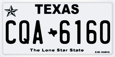 TX license plate CQA6160