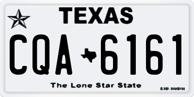TX license plate CQA6161