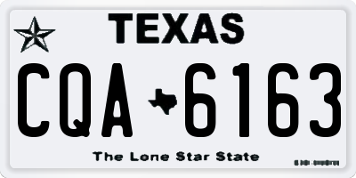 TX license plate CQA6163