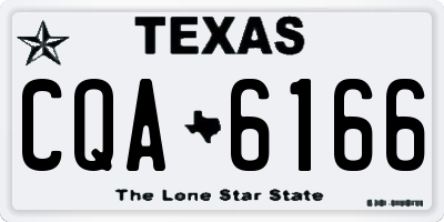 TX license plate CQA6166