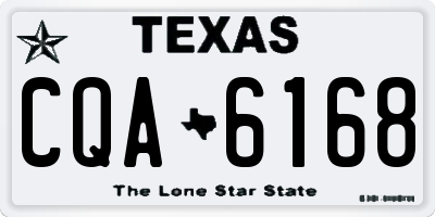 TX license plate CQA6168