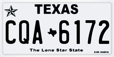 TX license plate CQA6172