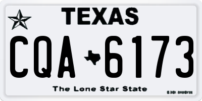 TX license plate CQA6173