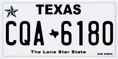 TX license plate CQA6180