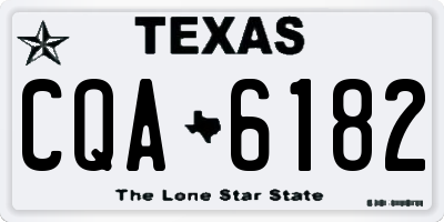 TX license plate CQA6182
