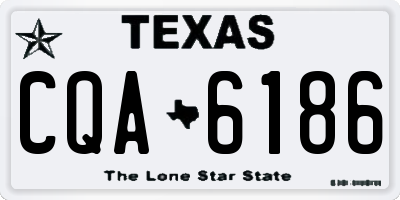 TX license plate CQA6186