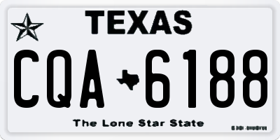 TX license plate CQA6188