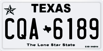 TX license plate CQA6189