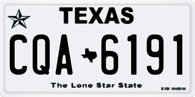 TX license plate CQA6191