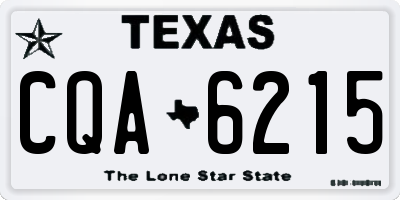TX license plate CQA6215