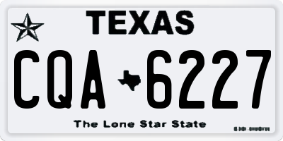 TX license plate CQA6227