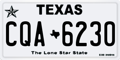 TX license plate CQA6230