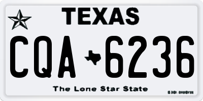TX license plate CQA6236