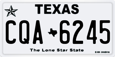 TX license plate CQA6245
