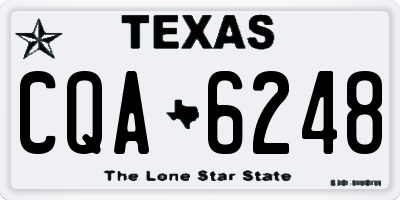 TX license plate CQA6248