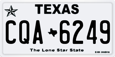 TX license plate CQA6249