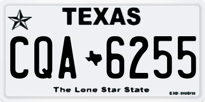 TX license plate CQA6255