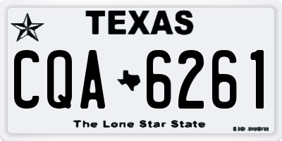 TX license plate CQA6261