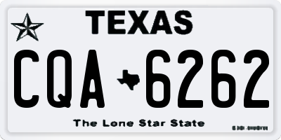 TX license plate CQA6262
