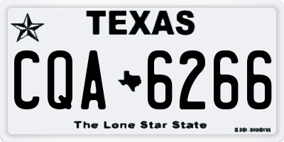 TX license plate CQA6266