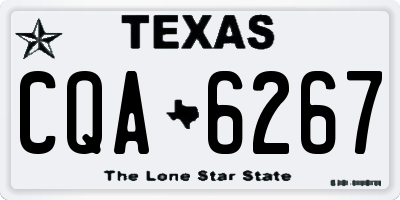TX license plate CQA6267