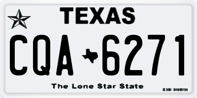 TX license plate CQA6271