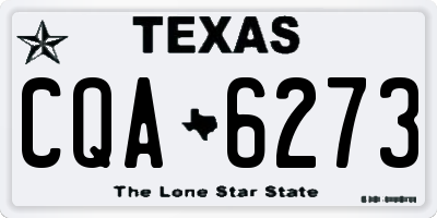 TX license plate CQA6273