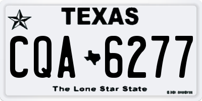 TX license plate CQA6277