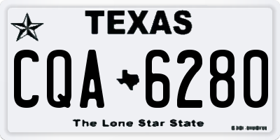 TX license plate CQA6280