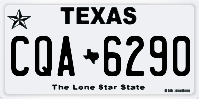 TX license plate CQA6290