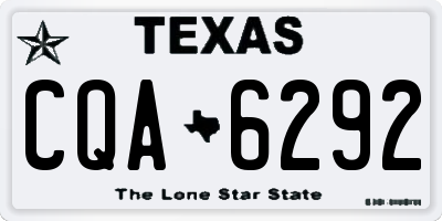TX license plate CQA6292