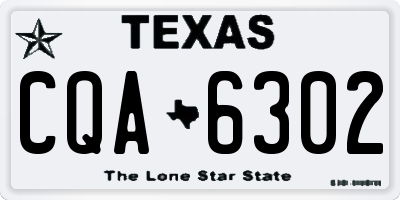 TX license plate CQA6302