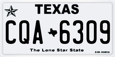 TX license plate CQA6309
