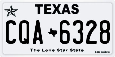 TX license plate CQA6328