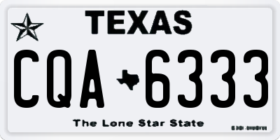 TX license plate CQA6333