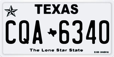 TX license plate CQA6340